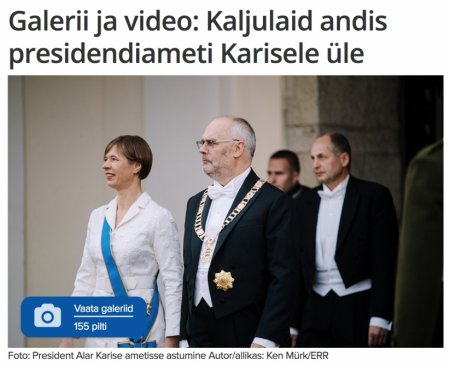 Eston prezident and içdi