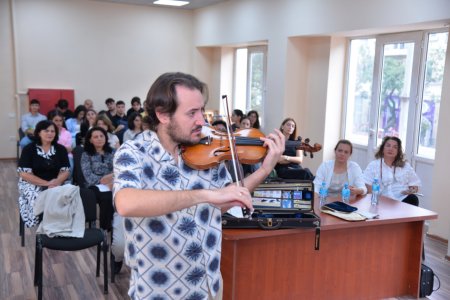Almaniyanın “Les essences” kvartetinin üzvləri Bakıda  tələbələrə ustad dərsi keçiblər