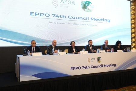Bitki Karantini və Mühafizəsi üzrə Avropa və Aralıq Dənizi Təşkilatı (EPPO) Şurasının 74-cü sessiyası iş  başında