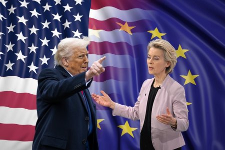 Qolf klubunda ABŞ-ın Aİ-ni  tarif siyasəti, enerji əməkdaşlığı və müdafiə satınalmaları zorlaması yaxud Donald Tramp və komisar xanım Ursula fon der Lyayen razılaşmasının pərdə arxasındakı sərt iqtisadi diktatının qanlı əskiyə bükülmüş forması